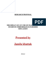 Presented by Jamila Khattak: Research Proposal