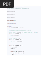 Simple Insertion Sort Program