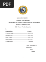 Assosa University College of Engineering Department of Electrical and Computer Engineering Stream: Communication Title: Wireless TV Audio Transmitter