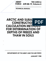 Arctic and Subarctic Construction Calculation Methods For Determination of Depths of Freeze and Thaw in Soils