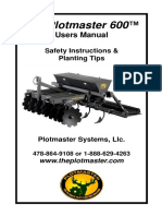 The Plotmaster 600 ™: Users Manual