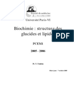 Biochimie structure des glucides et lipides