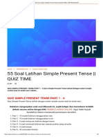 55 Soal Latihan Simple Present Tense - QUIZ TIME - TANTINIUM BLOG