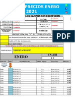 Lista de precios enero 2021 pistones motos