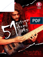51 Extreme Shred Licks Tab Book
