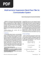 Multi-Harmonic Suppression Band-Pass Filter For Communication System