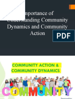 Importance of Understanding Community Dynamics and Community Action