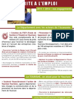 Nos Engagements Pour Le Vaucluse: Priorité À L'emploi !