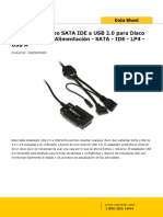Adaptador Combo SATA IDE A USB 2.0 para Disco Duro y SSD Con Alimentación - SATA - IDE - LP4 - Usb A