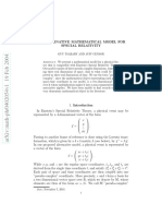 An Alternative Mathematical Model For Special Relativity Guy Tsabary and Aviv Censor