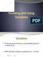 2 Creating Variables