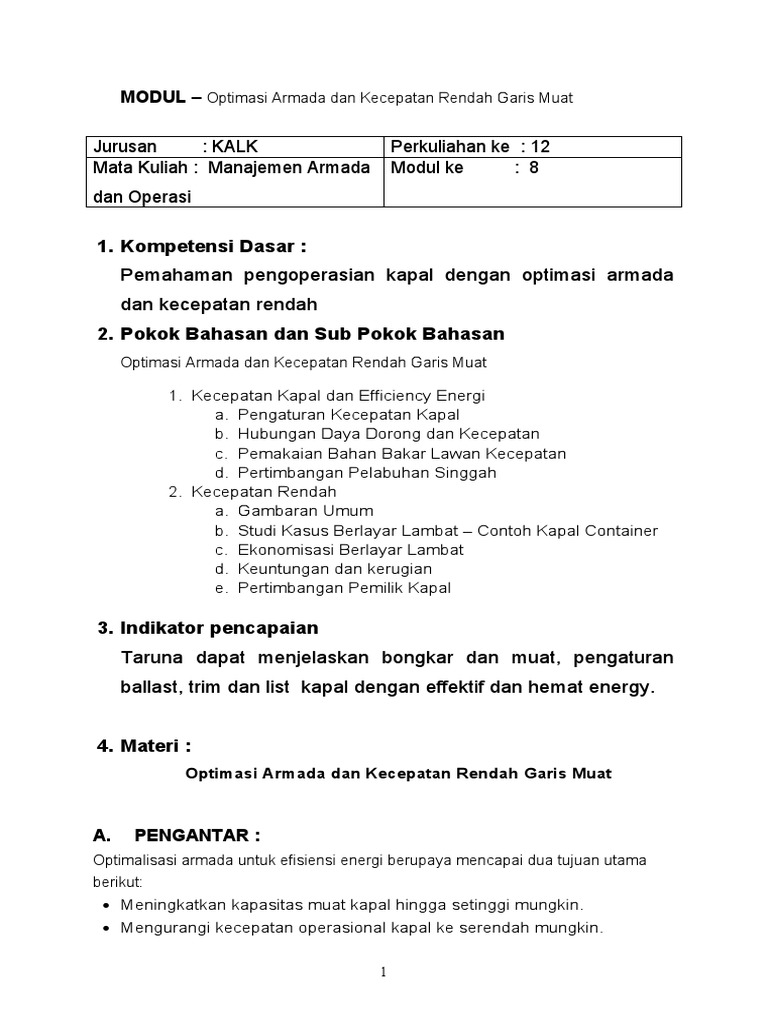 Modul 8 Optimasi Armada Pdf