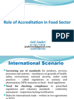 Role of Accreditation in Ensuring Food Safety