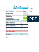 Daraz Profit Calculator by Owais Ahmed