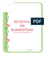 Receitas Da Quarentena