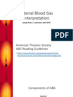 Arterial Blood Gas Interpretation: Joseph Brian L. Costiniano, MD, DPCP