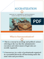 Bureaucratization: Issues in Caribbean Development Indicators of Development