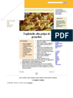 Tagliatelle Alla Polpa Di Granchio