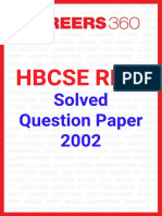 HBCSE RMO Solved Question Paper 2002