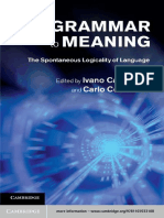 From Grammar To Meaning - The Spontaneous Logicality of Language