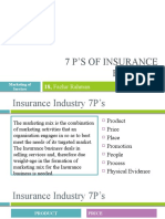 7 P's of Insurance Industry