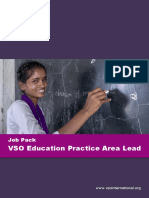 VSOJD Education Practice Area Lead Job Pack - Global April 2020