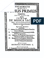Praetorius - SyntagmaMusicum Libro 1