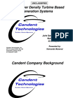 High Power Density Turbine Based Generation Systems: Unclassified