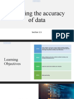 1.5 Checking The Accuracy of Data A Level IT