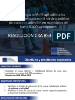 Socializacion Resolución 853 de 2018