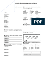 Acentuación de diptongos y hiatos