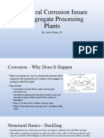 Structural Corrosion Issues in Aggregate Processing Plants