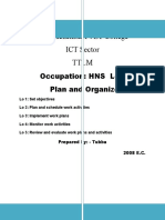 Plan and Organize Work Objectives