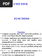 UNIT 5 (C++)-FUNCTION