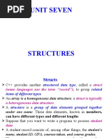 Unit 7 (C++) - Structures