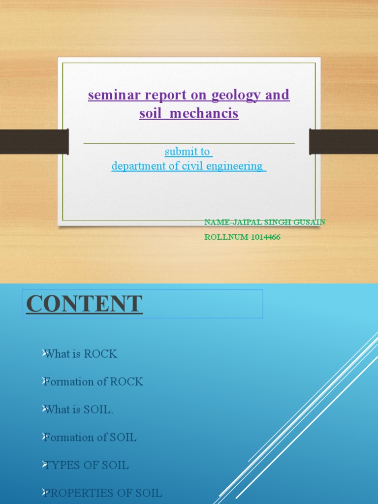 Geology and Soil Mechanics Overview | PDF