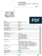 Product data sheet for TeSys K control relay with 4 NO contacts