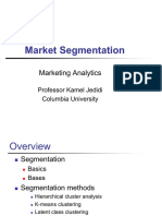 Market Segmentation: Marketing Analytics