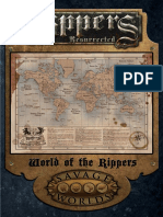 Savage Worlds - Rippers Resurrected - World of The Rippers Map