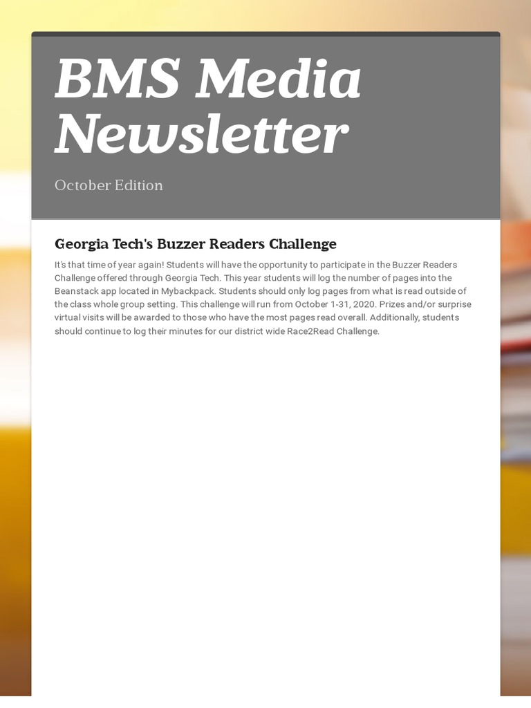 Smore Newsletter 5 Pdf Libraries Books