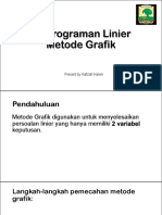 Pemrograman Linier - Metode Grafik