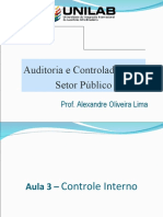 Slides Semestre - Auditoria e Controladoria - Aula 3 - Controle Interno