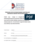 Borang Perakuan Berkenaan Dengan Pentaksiran Akhir - BM