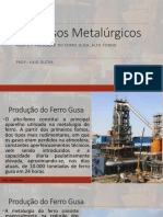 PM - Aula2 - Produc3a7c3a3o de Ferro Gusa Alto Forno