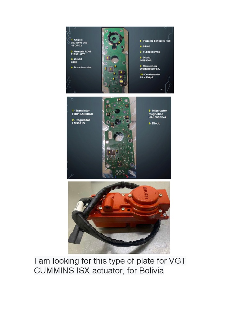 For VGT CUMMINS ISX Actuator | PDF