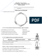 Examen de Ciencias TRIMESTRE 1