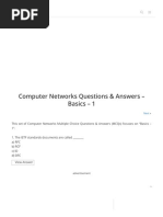 Computer Network Basics Questions & Answers - Sanfoundry