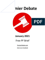 Premier Debate J21 Free PF Brief