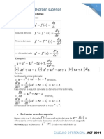 4.8 Derivadas de Orden Superior