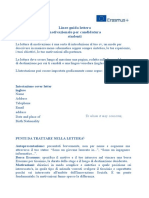 Lineeguida Lettera Motivazione Candidatura